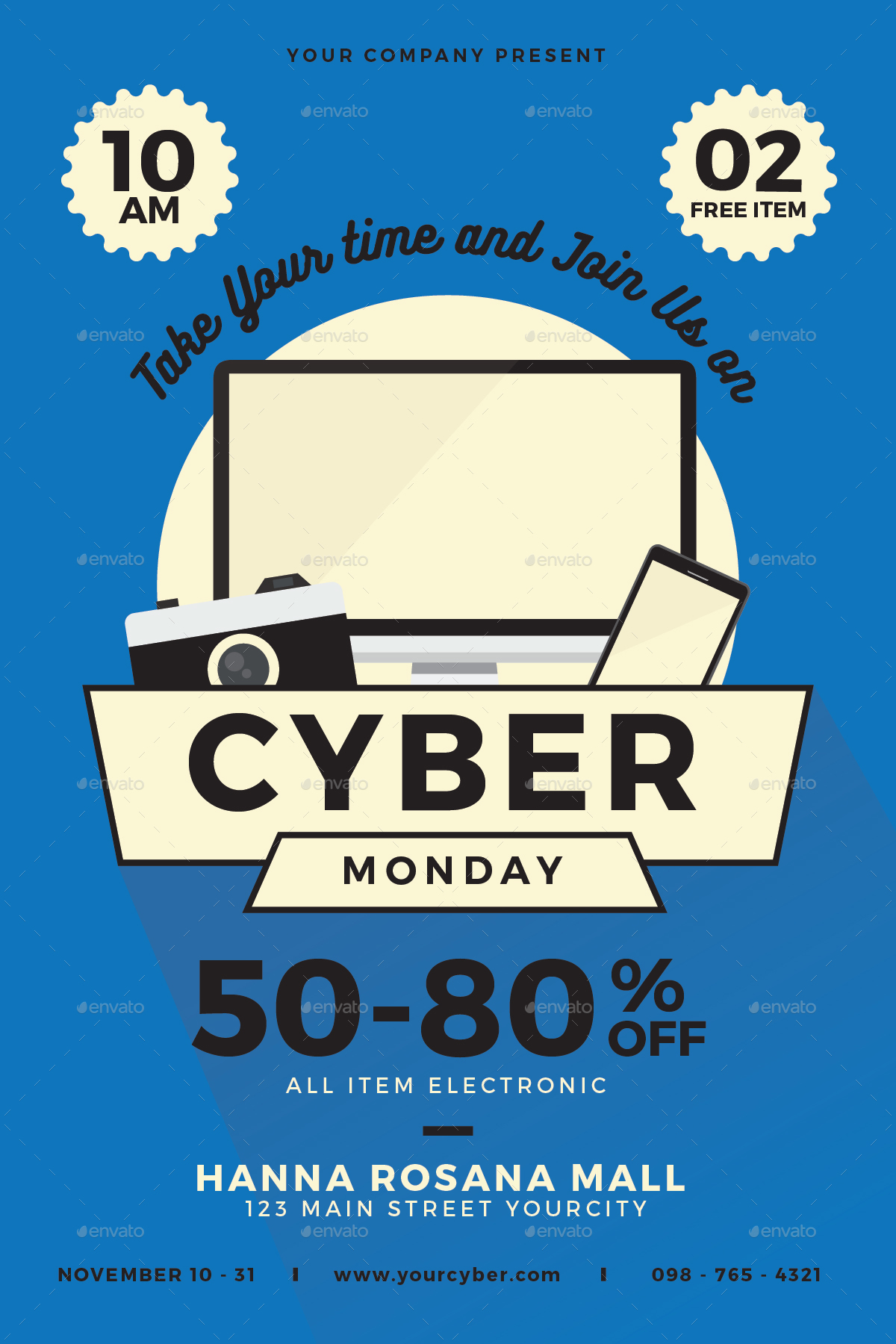 Cyber Monday Flyer by tokosatsu | GraphicRiver